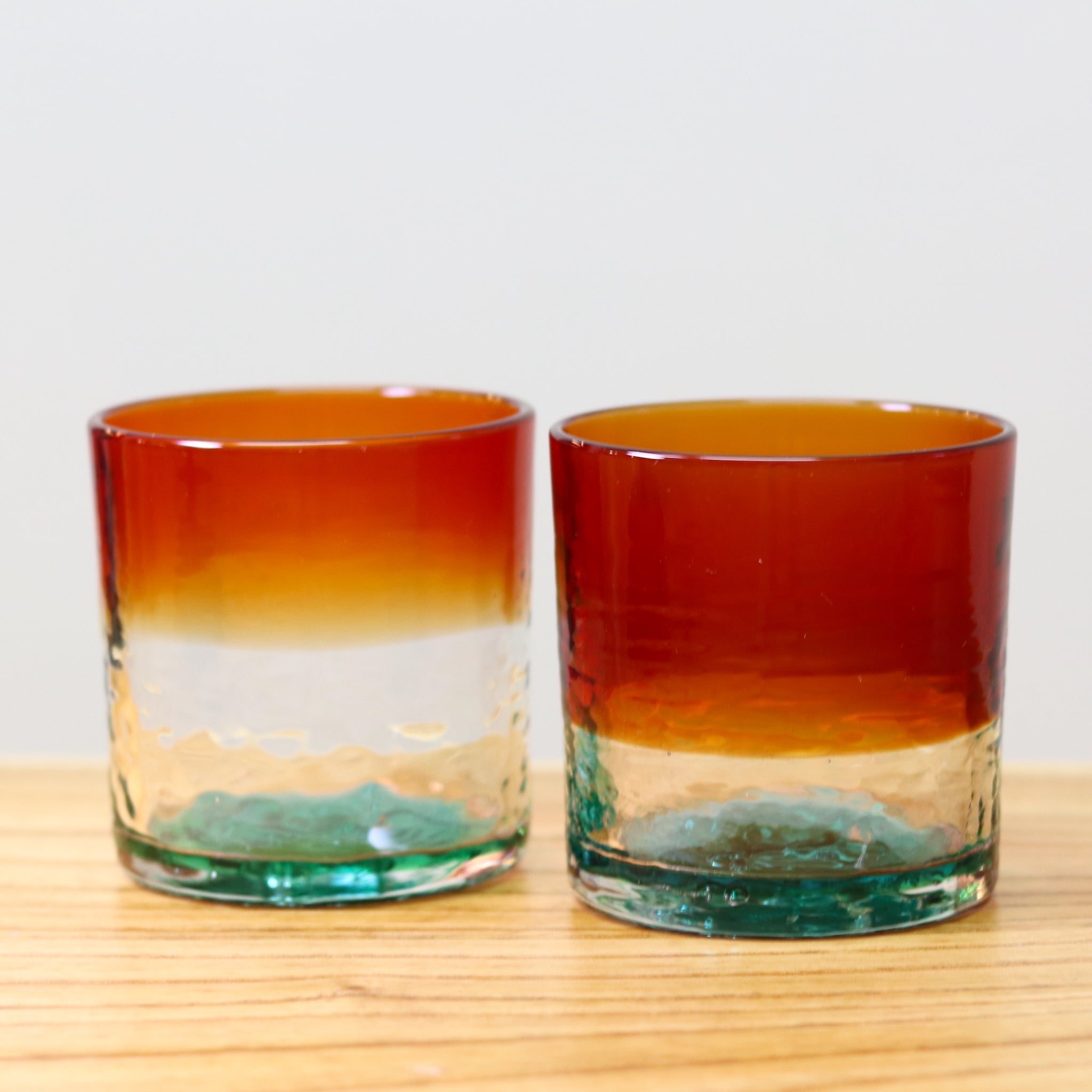 琉球ガラス ロックグラス | 沖縄の夕日