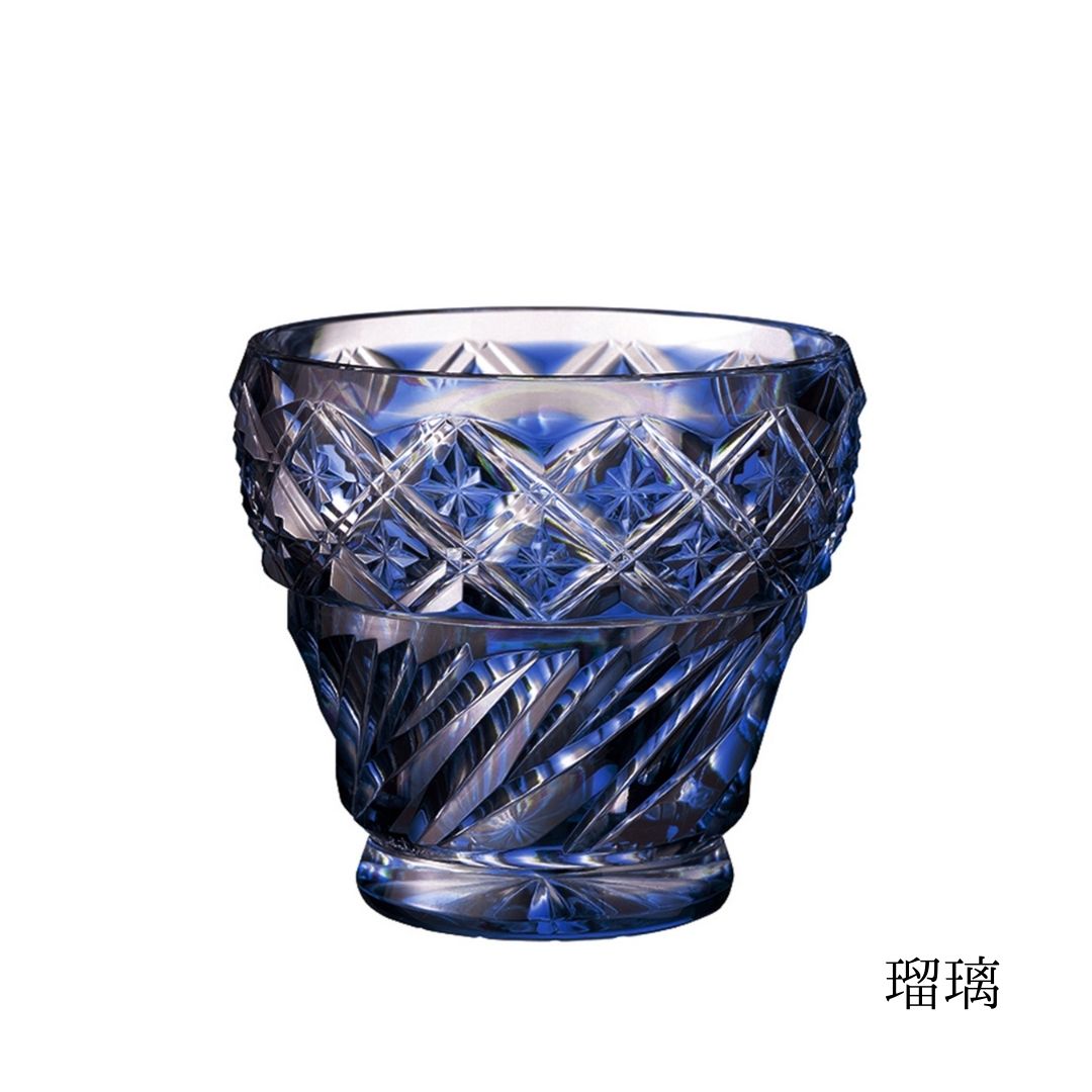 薩摩切子 クリスタルグラス | フリーカップ  | 選べる6色 |薩摩びーどろ工芸