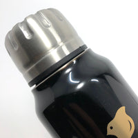 越前塗り マグボトル | URUSHI umbrella bottle（うるしアンブレラボトル） | 波千鳥 | 黒 | 土直漆器
