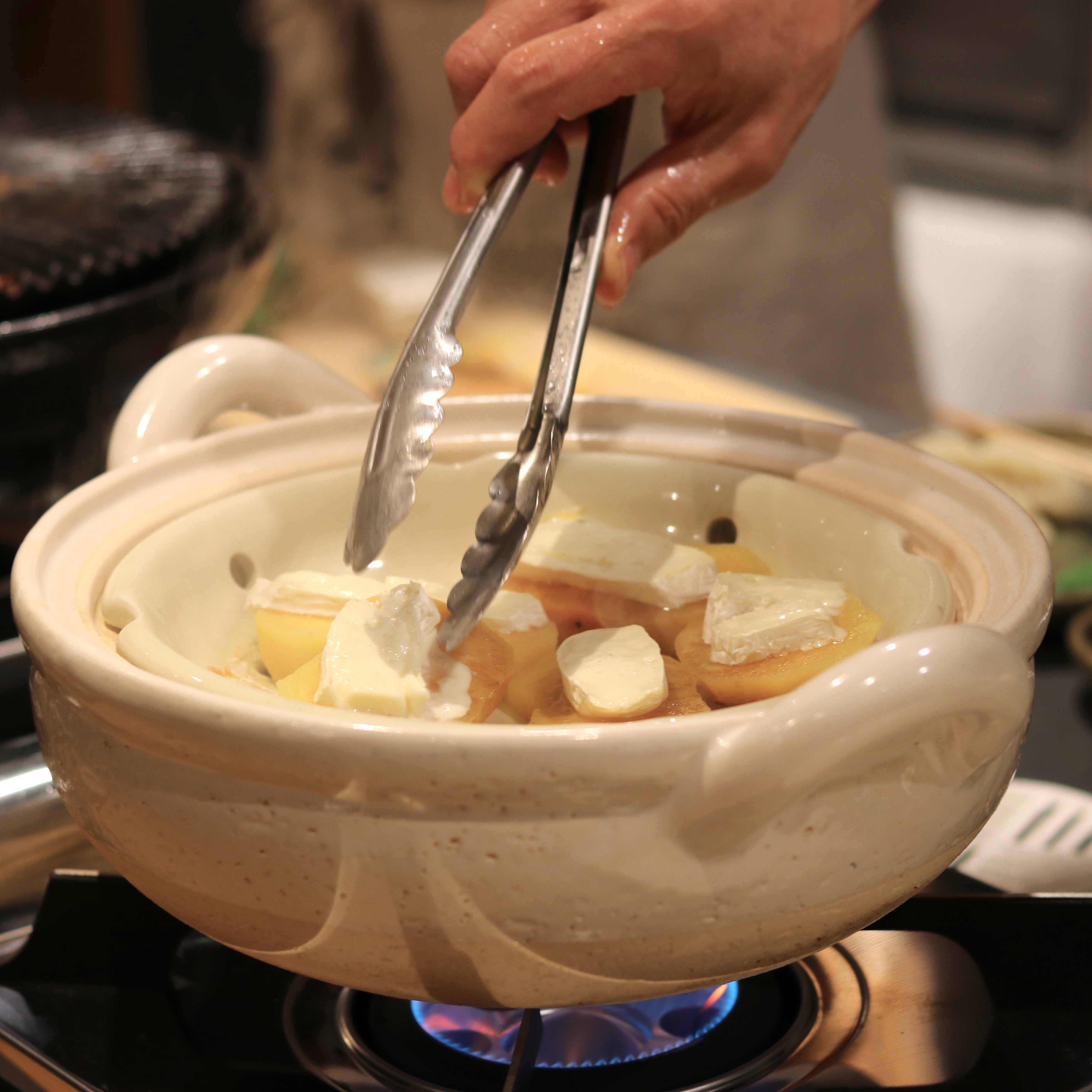 伊賀焼 鍋 | ヘルシー蒸し鍋 白 | 大 / 中 | 長谷園